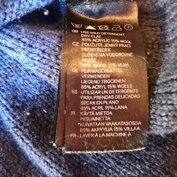 H&M | Baggy Striped Hi-Low Sweater Tunic Size S/M - Picture 5 of 5